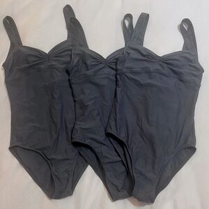 Wear Moi Dark Grey Leotard Bundle (3)